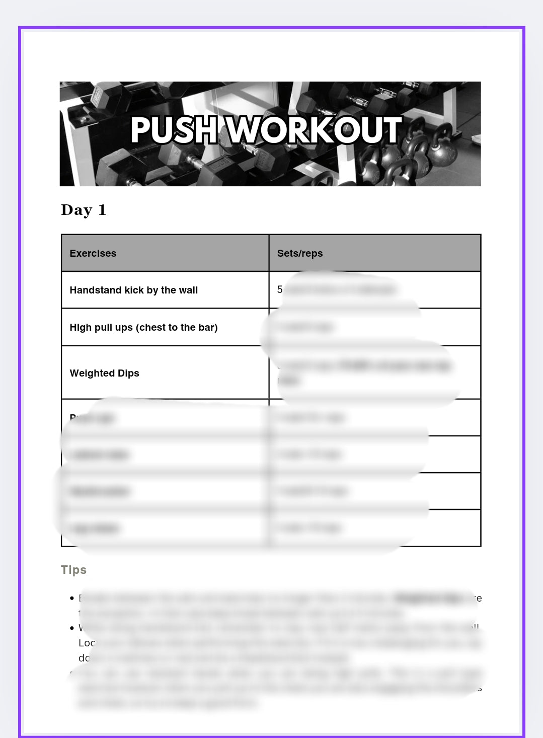 Hybrid Training Program - 4 days a week