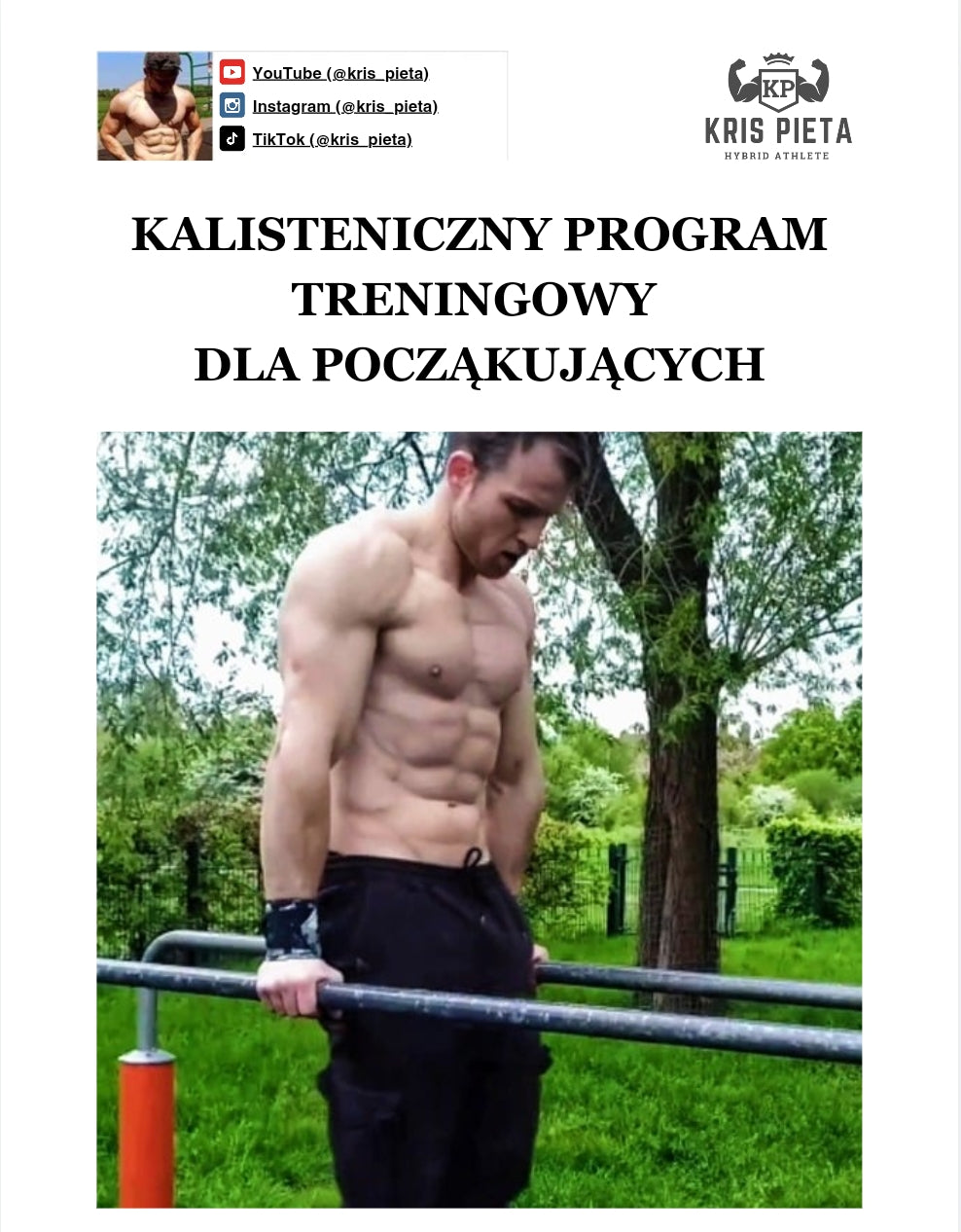 Calisthenics bodyweight program for beginners - 4 weeks program PL/ENG